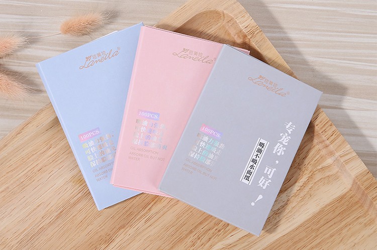 Lameila 100pcs summer face care cost efficient oil absorbing paper portable oil blotting paper for oil skin A584