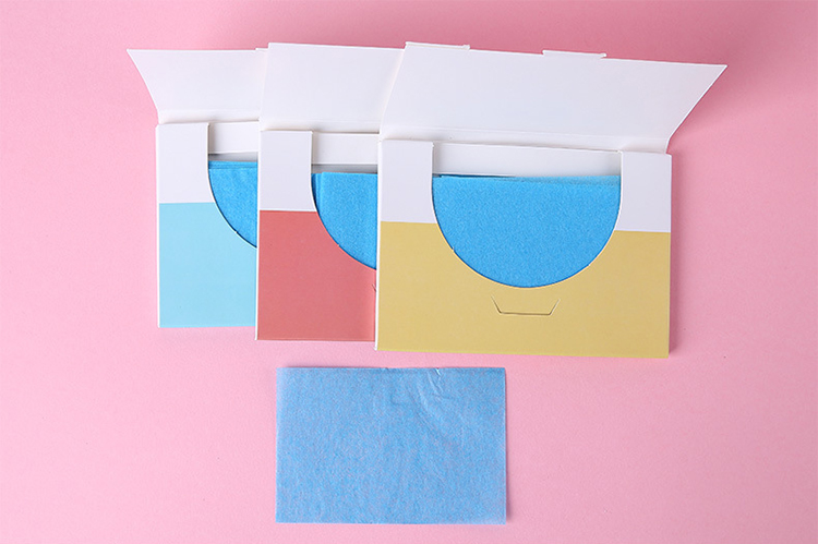 Lameila 100pcs cosmetic perfumed oil absorbing sheet colorful facial clean flax oil blotting paper A585