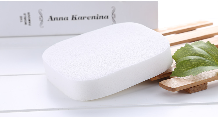 Lameila Newest style Oval shape Soft PVA White Face Cleaning Sponge B0028