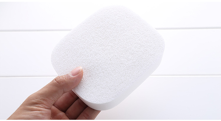 Lameila Newest style Oval shape Soft PVA White Face Cleaning Sponge B0028