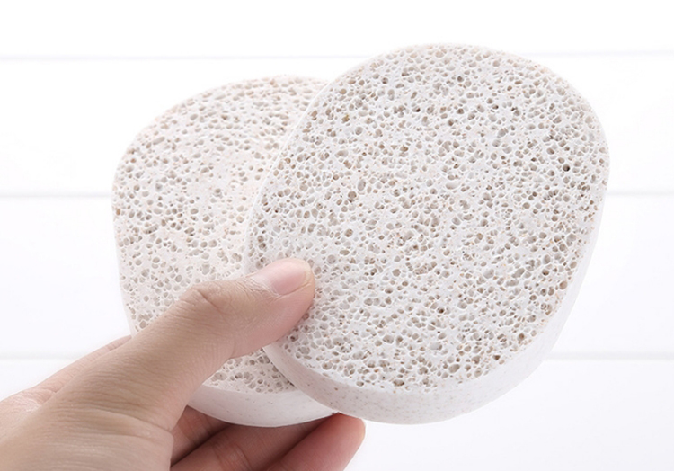 2 pieces / set Walnut soft face sponge moisturizing nourishing type facial cleansing sponge with case
