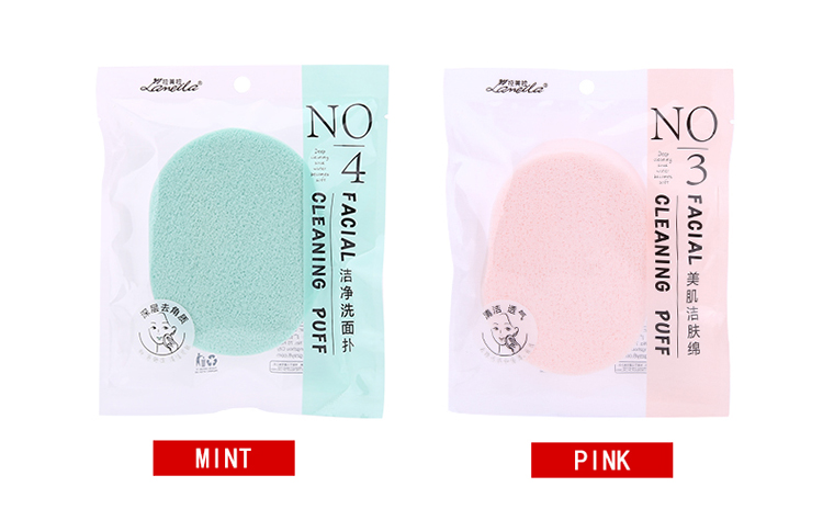 Lameila face wash sponge 15T pva natural exquisite reusable microfibre facial cleansing sponge pink B2127