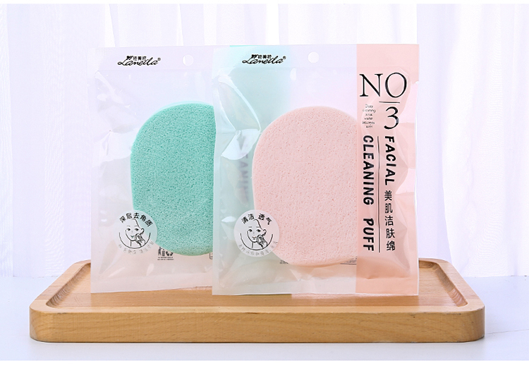 Lameila face wash sponge 15T pva natural exquisite reusable microfibre facial cleansing sponge pink B2127