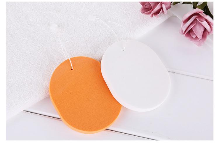 Lameila 2pcs Facial Clean Sponge Beauty Tools Natural Carrot Oval Face Cleansing Sponge B2139