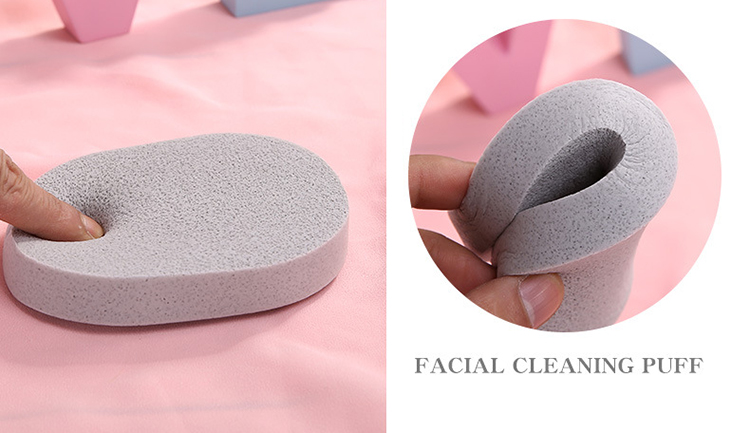 Lameila washable Volcanic Mud Face Cleansing Sponge face exfoliator remover clean sponge B2178