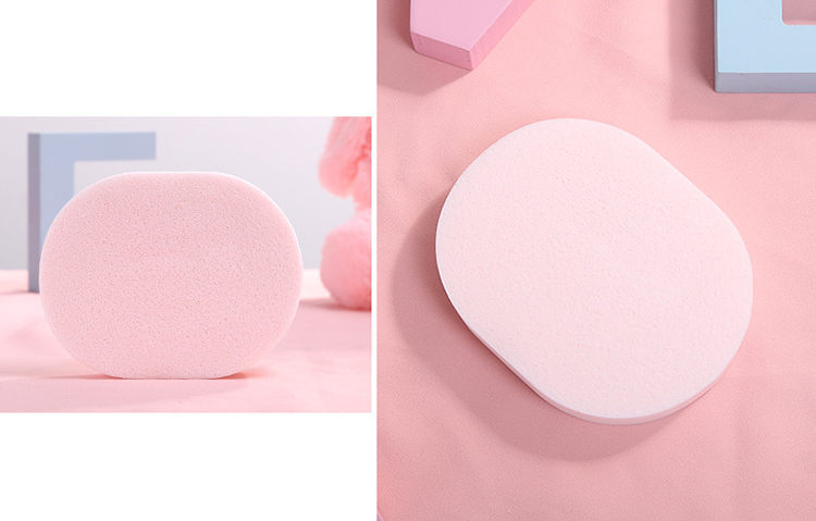 Lameila oval shape face skin care spong face pad washable deeply face cleansing sponge B2179