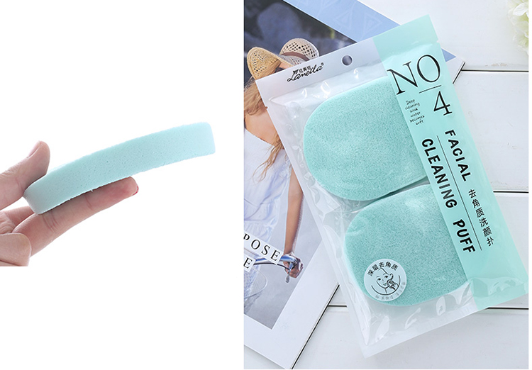 Lameila 2pcs Reusable Face Care Clean Sponge Face Cutin Remover Face Cleansing Sponge B2184