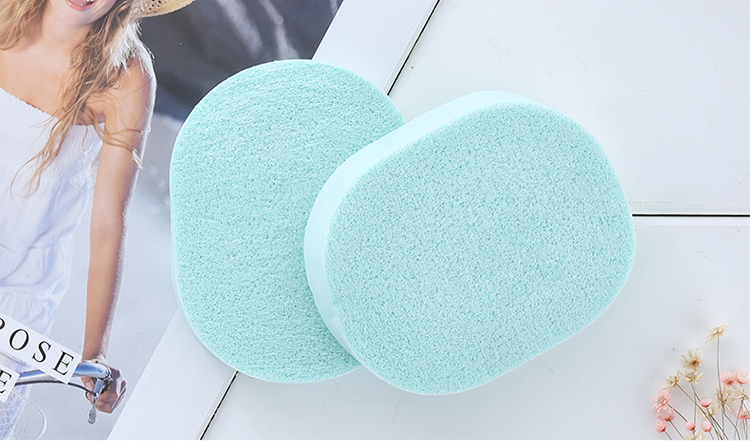 Lameila 2pcs Reusable Face Care Clean Sponge Face Cutin Remover Face Cleansing Sponge B2184