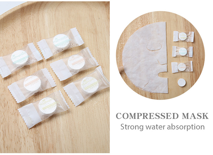Wholesale disposable DIY mask skin care compressed beauty mask sheet D0835