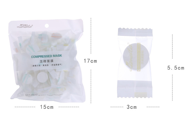 Wholesale disposable DIY mask skin care compressed beauty mask sheet D0835