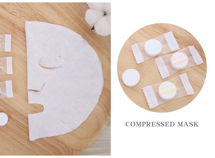 Candy compressed mask soft and comfortable compressed mask facial DIY paper mask 20sheet in pack D0851
