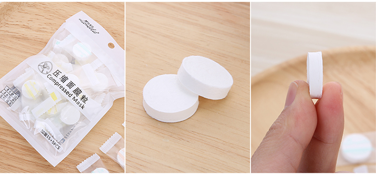 Candy compressed mask soft and comfortable compressed mask facial DIY paper mask 20sheet in pack D0851