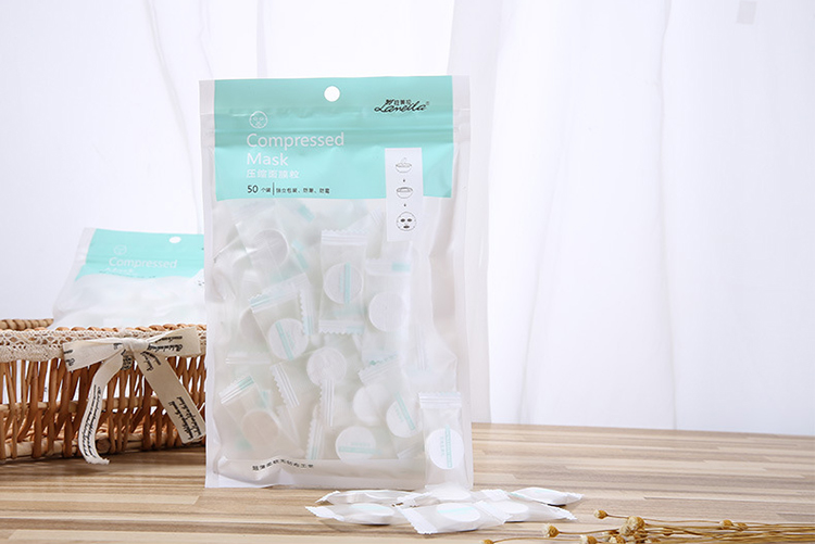 Private label DIY face mask nonwoven disposable compressed facial mask sheet D0865