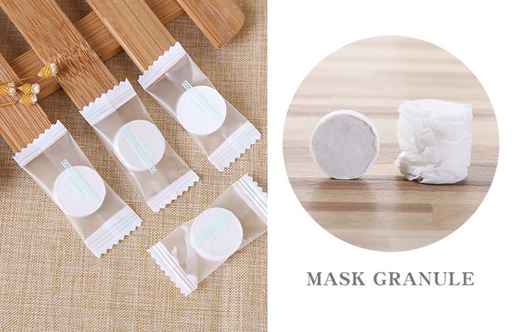 Private label DIY face mask nonwoven disposable compressed facial mask sheet D0865
