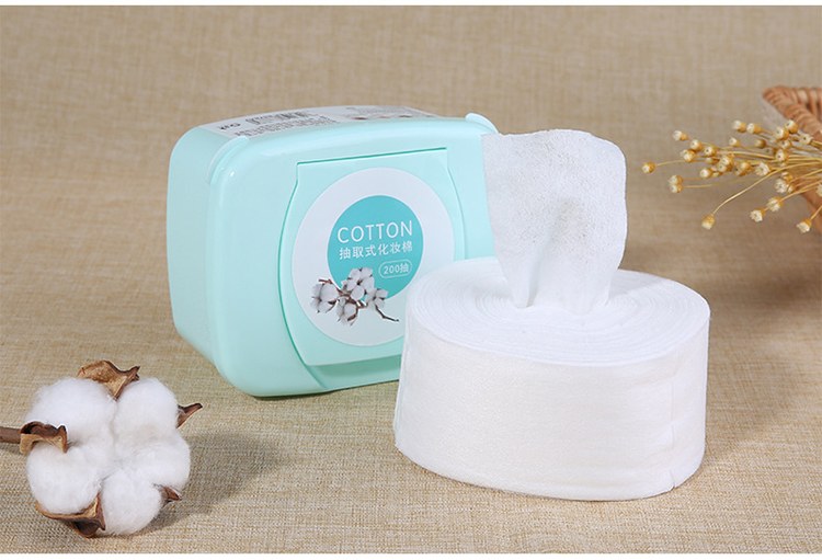 250 Pumping Cleansing Pads Cotton Private Label Makeup Remover Face Cotton Pad B0154