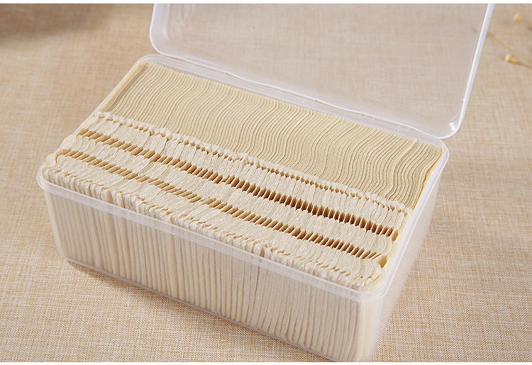 Lameila Wholesale 50 500pcs Disposable Makeup Remover Square Face Cleaning Sandwich Cotton Pad B315