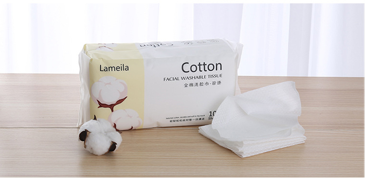 Lameila 80pcs/100pcs Disposable Non-woven Fabrics facial Cleansing Pearl Grain Cotton Pads B274