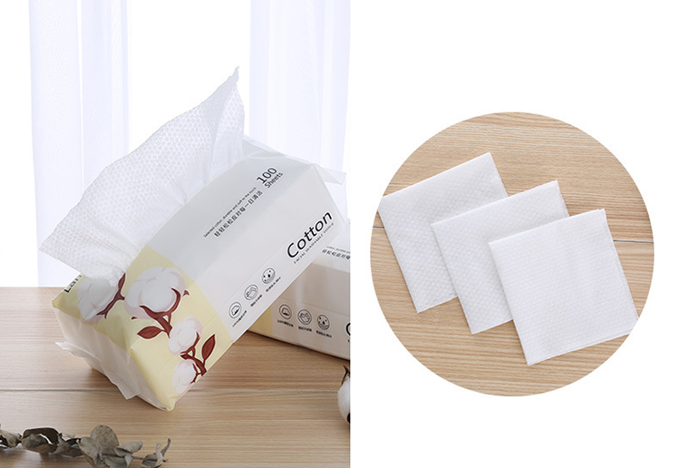 Lameila 80pcs/100pcs Disposable Non-woven Fabrics facial Cleansing Pearl Grain Cotton Pads B274