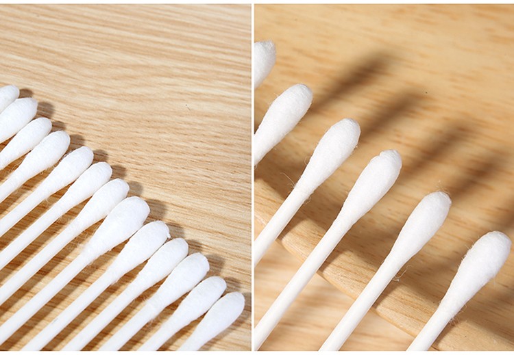 double headed organic cotton swab makeup remover disposable eco friendly cotton bud cotton ear swabs paper stick B0131