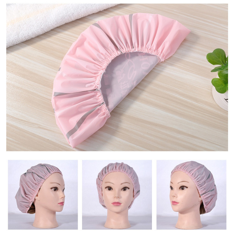 Lameila adult shower cap waterproof and smokeproof hood waterproof bathing cap Oil Proof waterproof material EVA C0833