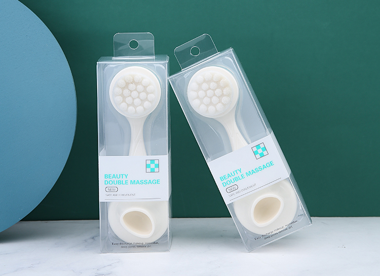 Silubi wholesale Double-sided Face Wash Brush Skin Deep Facial Cleansing Brush Massager SLB-C001