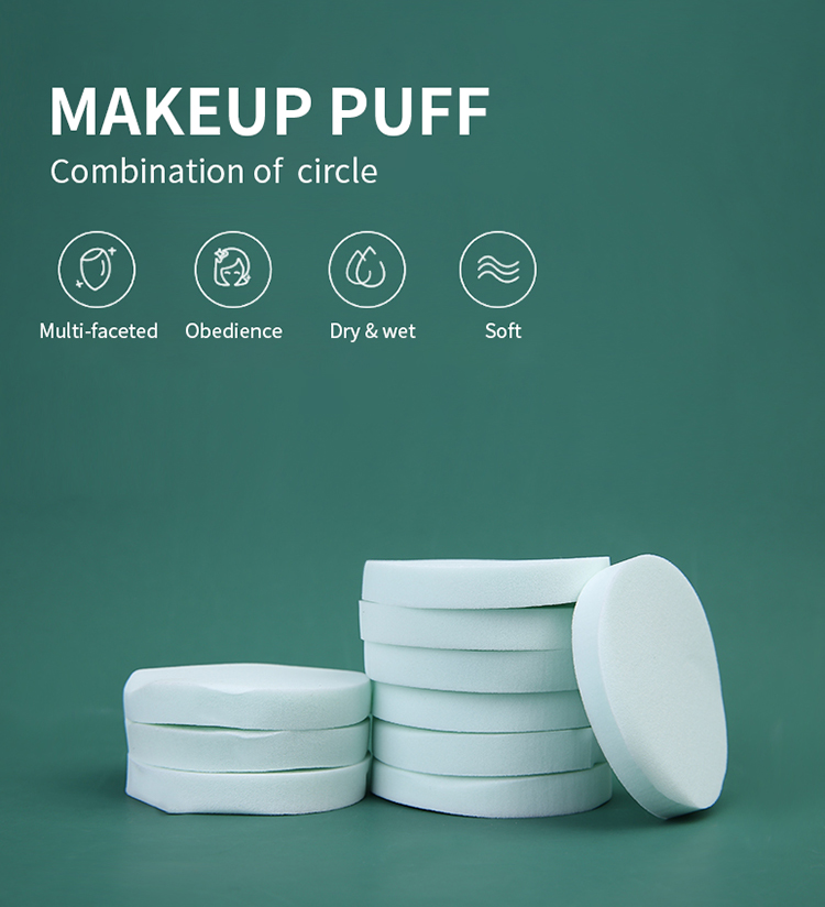 Silubu professional makeup tools round shaped cosmetic sponge bb cream foundation powder puff SLB-F004F