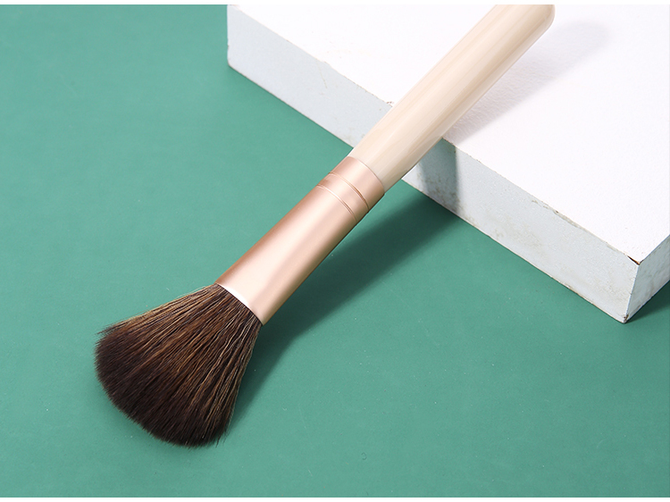 Silubi Cosmetic Brushes Vegan Cruelty Free 5pcs Custom Logo Blush Eyeshadow Lip Brow Brush Foundation Makeup Brush Set SLB-H002