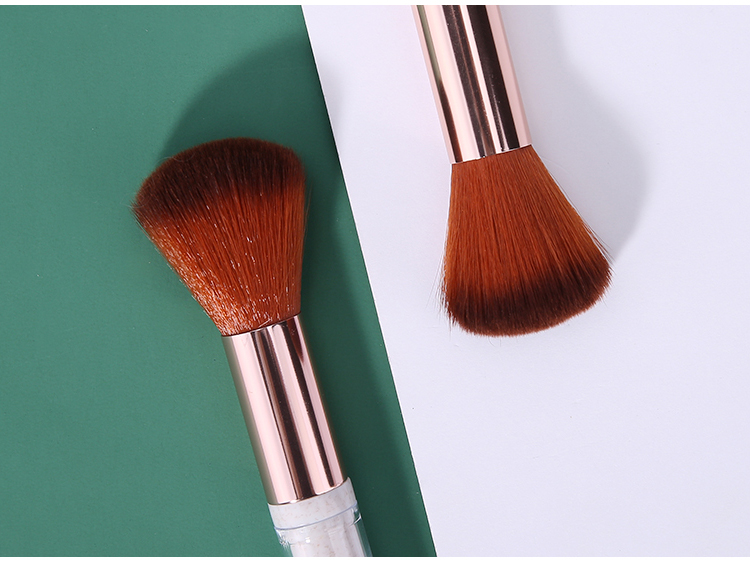 Silubi single wholesale marble makeup brush custom packaging box natural hair blush makeup brush SLB-H004