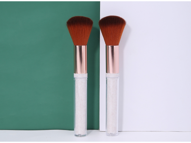 Silubi single wholesale marble makeup brush custom packaging box natural hair blush makeup brush SLB-H004