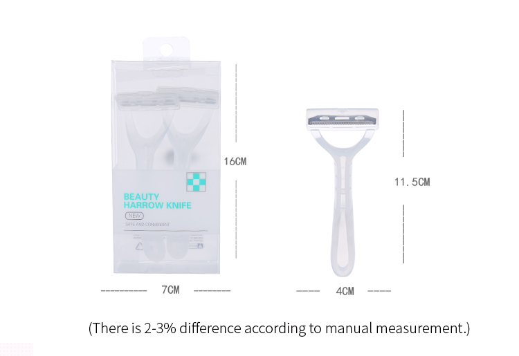 Silubi high quality disposable 2pcs shave razor blades safety shaving razor for women SLB-P001
