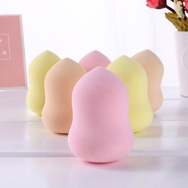 Yousha make up sponge blender pvc box wholesale foundation dry wet big soft makeup sponge with holder YF125