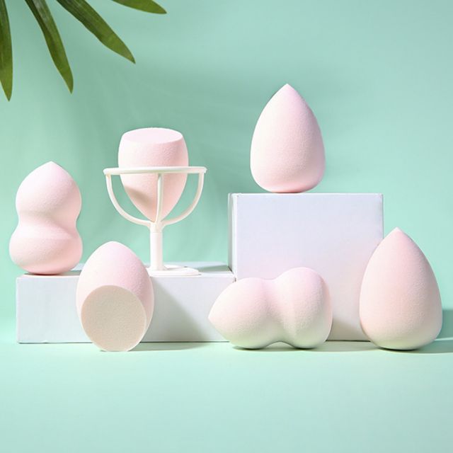 Yousha Wholesale beauty sponge with holder latex free polyurethane customize sponge blender private label makeup sponge YF200