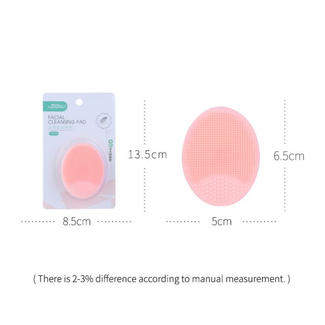 Mini silicone face cleanser and massager brush portable silicone facial cleansing brush waterproof