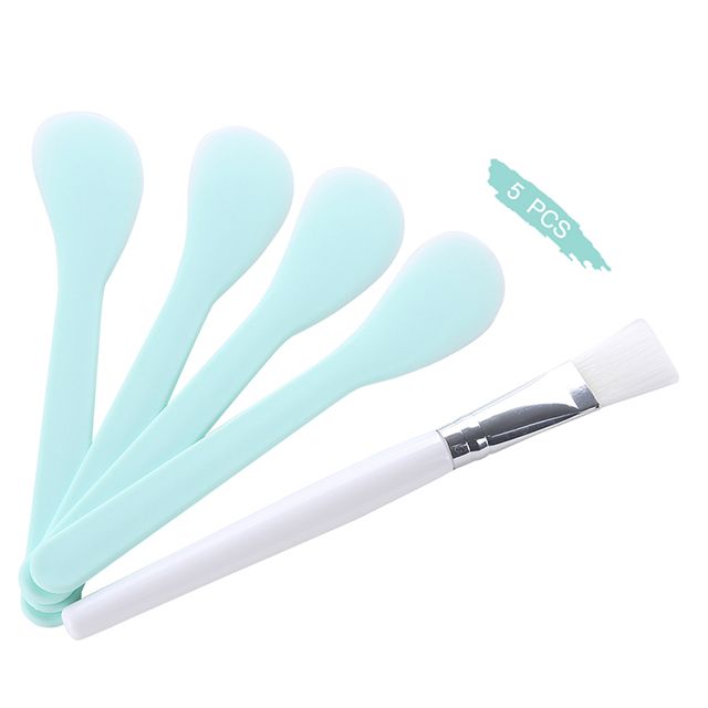 Lameila Private Label 5pcs/Set Diy Face Mask Stick Brush Personalized Plastic Facial Cream Cosmetic Spatula set 3174