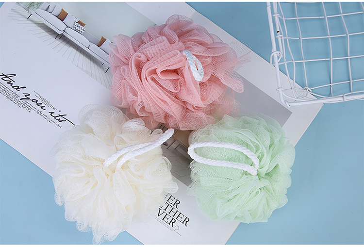 Lameila Bath Accesories Colorful Foam Mesh Bath Sponge Shower Puff Soft Types of Cleaning Dead Skin C048