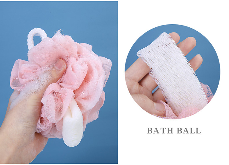 Lameila Bath Accesories Colorful Foam Mesh Bath Sponge Shower Puff Soft Types of Cleaning Dead Skin C048