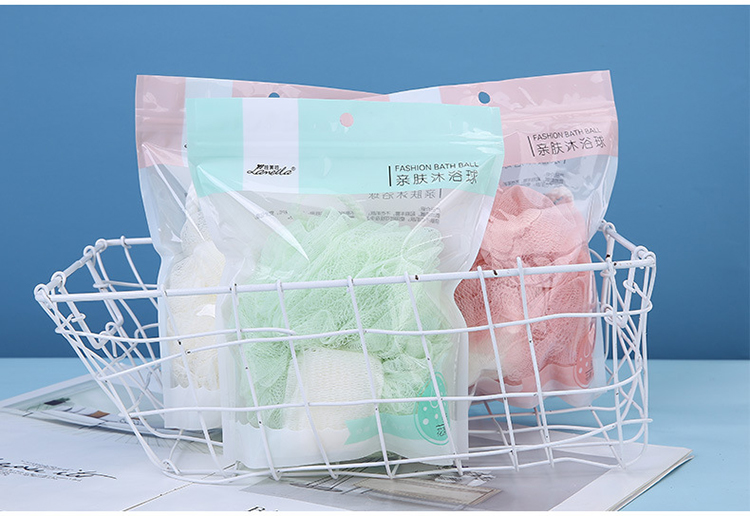 Lameila Bath Accesories Colorful Foam Mesh Bath Sponge Shower Puff Soft Types of Cleaning Dead Skin C048