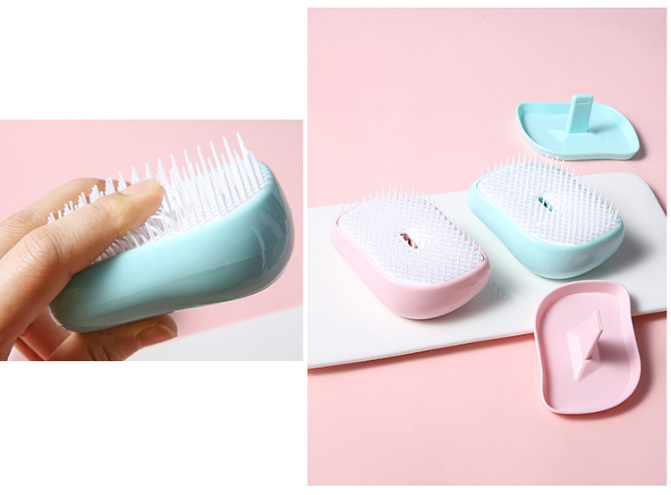 Lameila Wholesale Customize Hair Massage Comb Grooming Hairdressing Portable Plastic Extension Hairbrush Comb Hair Brush C310