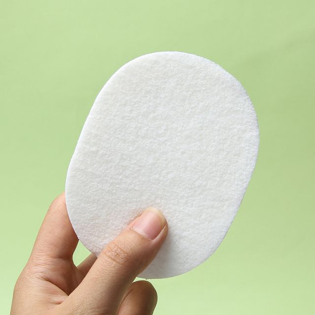 Yousha White Oval Face Clean Sponges Cosmetic Natural Makeup Remover Face Cleansing Sponge YB084