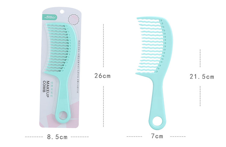 2020 wholesale custom profesional plastic wide tooth hair comb for women
