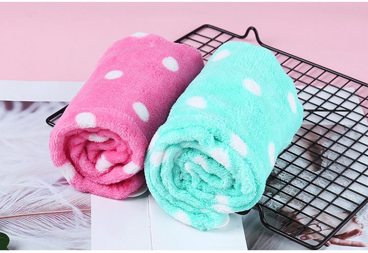 shower tools manufacturer hair drying cap Microfibre fabrics coral velvet soft quick dry hair towel for women drying hair