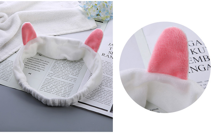 Lameila Beauty Headbands Makeup Shower face washing Cat ear Hair Band for Girls C0820