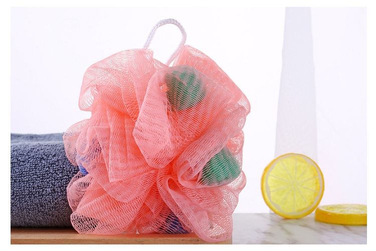 Lameila Wholesale Soft Body Bubbles Sponge 2pcs Skin Exfoliating Scrubber Mesh Ball Cleaning Bath Shower Sponge C172