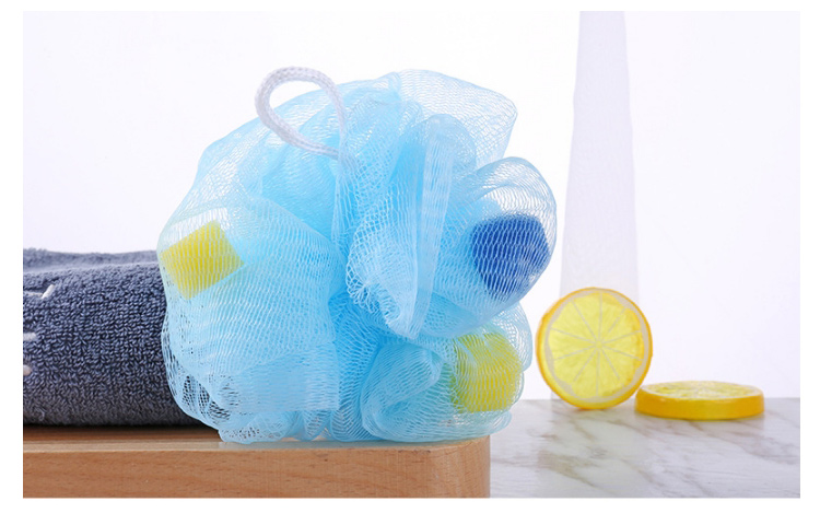 Lameila Wholesale Soft Body Bubbles Sponge 2pcs Skin Exfoliating Scrubber Mesh Ball Cleaning Bath Shower Sponge C172