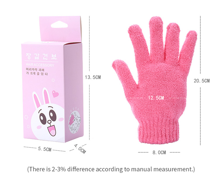 Silubi soft quick dry microfiber hair salon drying towel reusable straightener dry hair glove S654