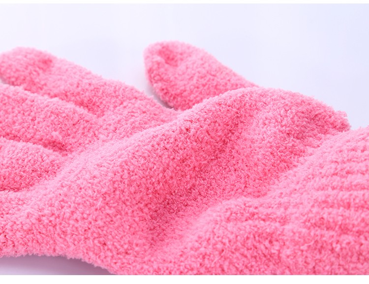 Silubi soft quick dry microfiber hair salon drying towel reusable straightener dry hair glove S654