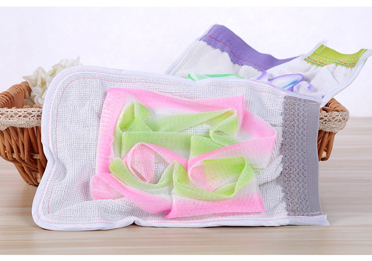 Lameila Exfoliating Scrub microfiber Bath Gloves scrub and wash reusable Sanitary product 1pc C175