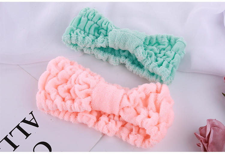 Lameila soft fabric shower hairband head-covering fashion bath headbands for women cosmetic tools C0814