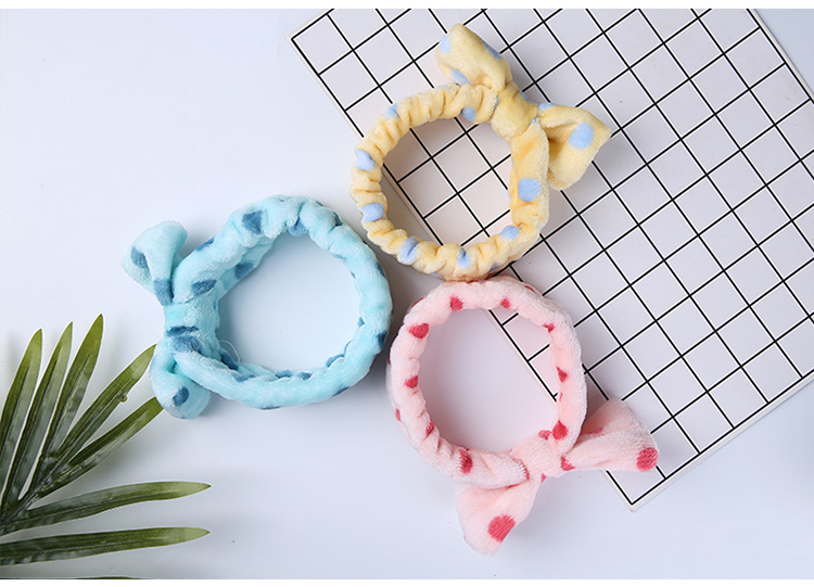 Lameila custom logo hairbands girls cosmetic makeup head band soft microfiber headbands for women C0830