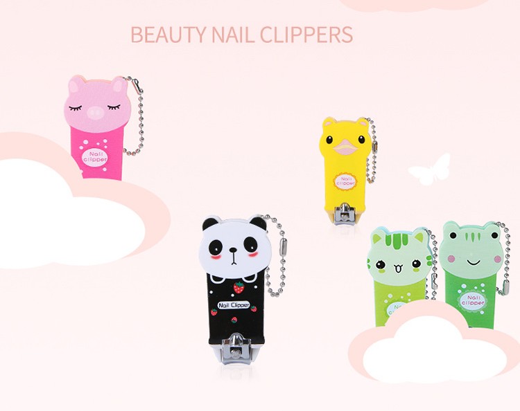 Wholesale stainless steel carton cute baby finger nail clipper toe nail cutting tools C0168